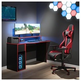 Vicco Kron Gaming Desk schwarz