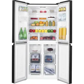 Hanseatic Multi Door »HCDC18080CWDBI«, NoFrost, Wasserspender, Display, 97437200-0 schwarz