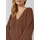 s.Oliver Grobstrickpullover mit V-Ausschnitt Braun 46