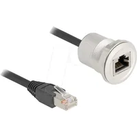 DeLock 88187 RJ45 Einbaubuchse, mit Kabelpeitsche Stecker