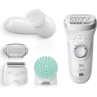 Braun Silk-épil 9 9-865 weiß/silber