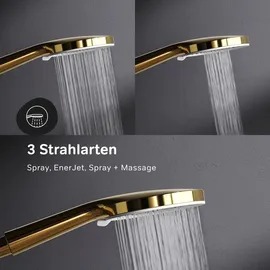 AM.PM Duschset Gold Brauseset, Handbrause Set, Duschsäule, Duschkopf-Set
