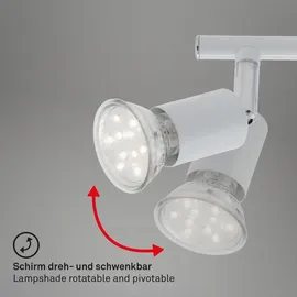 Briloner LED Spot Deckenleuchte 1 x 9 W schwenkbar weiß