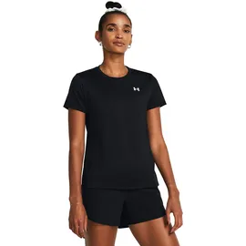 Under Armour Tech Solid Trainingsshirt Damen 001 black/white XL