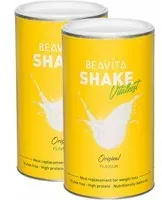 BEAVITA Shake minceur, Vanille Poudre 2x500 g