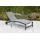 Merxx San Marino Gartenliege 178 x 70 x 105 cm grau inkl. Rollen