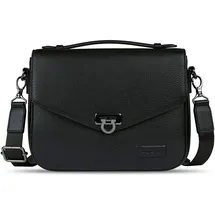 Bugatti Elsa Umhängetasche Leder 25 cm schwarz