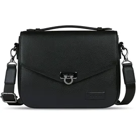 Bugatti Elsa Umhängetasche Leder 25 cm schwarz