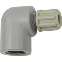 Riegler Winkel-Aufschraubverschraubung G 1/4 i., für Schlauch 6/8 mm,