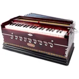 Harmonium von Aakrati Musicals, 9 Blendenstufen, in den USA, Standard, kirschfarben, 3 1/4 Oktaven, 7 Blendenstufen, 3 zusätzliche Noten, Harmonium BINA Nr. 17 STD