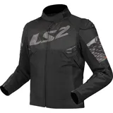 LS2 Apex Textiljacke Schwarz/Grau L