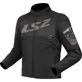 LS2 Apex Textiljacke Schwarz/Grau L