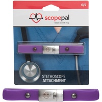 ScopePal Clip für Stethoskope, Stethoskop-Clip für Ärzte, Krankenschwestern, Medizinstudenten, Stethoskop-Zubehör kompatibel mit 3M Littmann Classic III, Lightweight II S.E, und mehr, violett