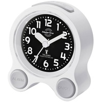 Master Time MTC-71030-12W Deutsch Sprechender Funk-Wecker Weiß/Schwarz