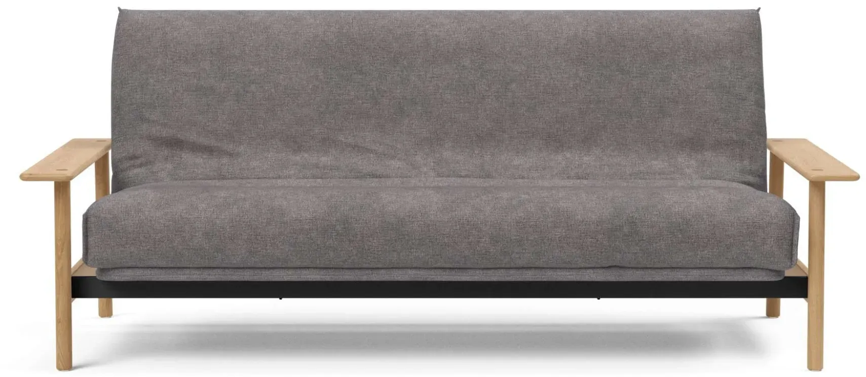 Schlafsofa INNOVATION LIVING TM "Balder Softspring, stabile Armlehnen, bequem und komfortabel", grau, B:230cm H:92cm T:112cm, Sofas, vollwertiger Bettersatz, hochwertige Matratze durchgehendem Lattenrost