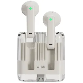 WIWU Bluetooth Ohrhörer T21 TWS - In-Ear-Kopfhörer Transparent Stylisch Weiß
