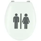 Toilettensitz - WC-Sitz - Toilettendeckel  Motiv: Damen / Herren