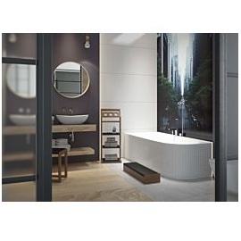 Hoesch iSENSI Eck-Badewanne 3841.010 190 x 90 cm, 235 l, linke Ausführung, weiß