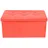 Rebecca Mobili Pouf mit Stauraum Kunstleder 38 x 76 x 38 cm Rot