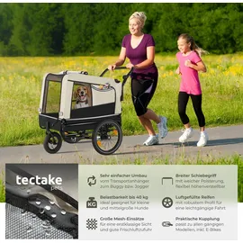 Tectake Hundeanhänger Beige 2018