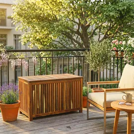 Relaxdays Gartenbox 90 x 60 x 50 cm Braun/Bronze
