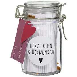 räder Herzstücke Geschenkglas Herzlichen Glückwunsch