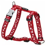 Red Dingo Style Moles Hundegeschirr - Red / White - 25-39 cm