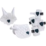 HKM Cuddle Pony Turnierset Einheitsgröße Weiß/Dunkelblau