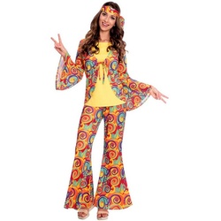 Amscan Hippie-Kostüm Hailey Flower Power für Erwachsene