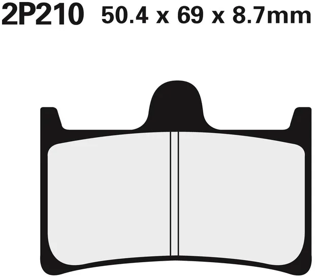 NISSIN Halbmetallische Straßenbremsbeläge - 2P-210NS