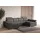 moeblo Ecksofa U mit Schlaffunktion, verstellbaren Kopfstützen & Bettkasten – Großes Wohnlandschaft Sofa mit Stauraum - Ecksofa Luka U - Grau (Twist 20) - Grau
