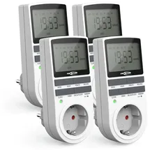 Ansmann 4x Digitale Wochenzeitschaltuhr, Lcd-display 3680w, 10 Schaltzeiteiten - ANSMANN
