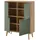 Home Affaire Highboard Alva 107 x 134 x 40 cm Grün/Schwarz