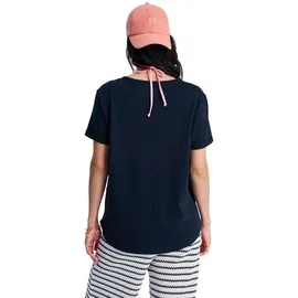 Roxy T-Shirt ROXY "Oceanwave Regular Emby", Damen, Gr. XXS, grau (anthrazit), Obermaterial: 60% Baumwolle, 40% Polyester., Shirts T-Shirt