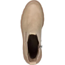 Marco Tozzi Damen Chelsea Boots mit Chunky-Sohle Modern, Braun (Taupe), 40