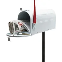 Wiltec U.S. Mailbox 60339 weiß mit Standfuß