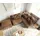 DeLife Ecksofa Clovis Braun Antik Optik Modular Hocker Ottomane Rechts, Design Ecksofas, Couch Loft, Modulsofa, modular