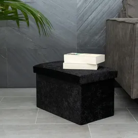 Intirilife Faltbare Sitzbank 49x30x30 cm Wohnzimmer, Hocker, Sitzwürfel