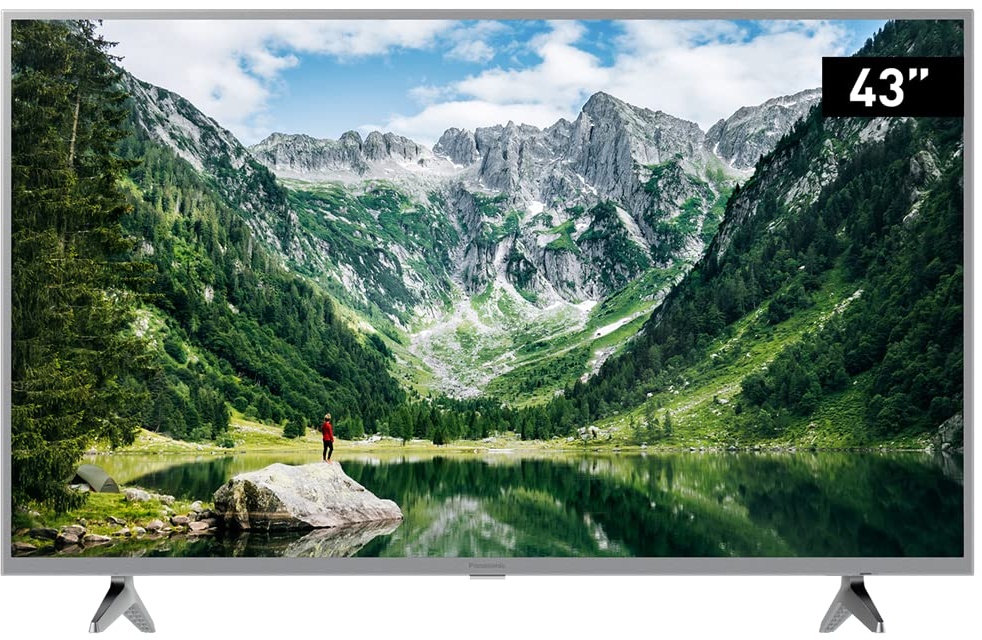 Panasonic TX-43LSW504 108 cm LED Fernseher (43 Zoll, HD Bright Panel, Media Player, HDMI, USB, Smart TV), Silber