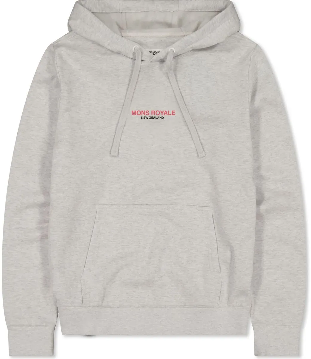 Mons Royale Womens Inversion Merino Hoodie light grey heather (52) S