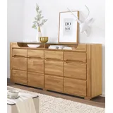 Home Affaire Sideboard HOME AFFAIRE "Denis", braun (eiche teilmassiv), B:200cm H:95cm T:40cm, Sideboards, Sideboard, Breite 200 cm
