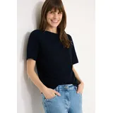 Cecil T-Shirt Slubyarn Schwarz L