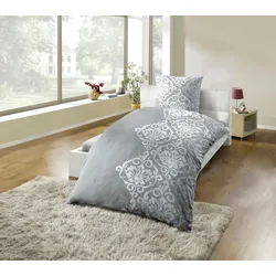 Bettwäsche »Polycotton Flanell Bettwäsche«, Besonders weich, 68918426-0 grau 1 St.