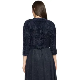 Vera Mont Strickjacke mit Struktur Blau M