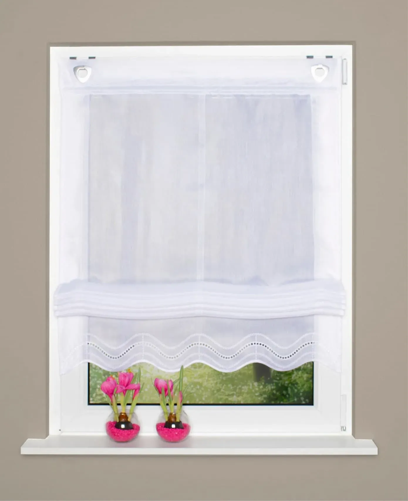 Raffrollo HEINE HOME Gr. 4, weiß, B:100cm H:140cm, Raffrollos