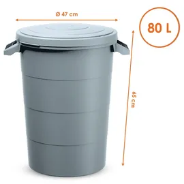 Spetebo Regentonne 80 l grau