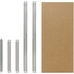 shelfplaza HOME Fachboden-Set 70x30 cm in verzinkt für HOME Schwerlastregale