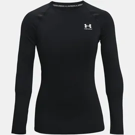 Under Armour Heatgear Authentics Comp Langarm-t-shirt - Black / White - XL
