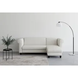 Ecksofa DOREL HOME "Felix II, L-Form, Schlafsofa 241cm (Liegefl. 108/195 cm)", beige (creme), B:241cm H:83cm T:154cm, Sofas, verstellb. Rückenlehne, Recamiere wechselbar, Cord
