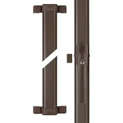 FT-Stangenschloss, mit Alarm, FOS550A, AL0145, Stahl braun - braun